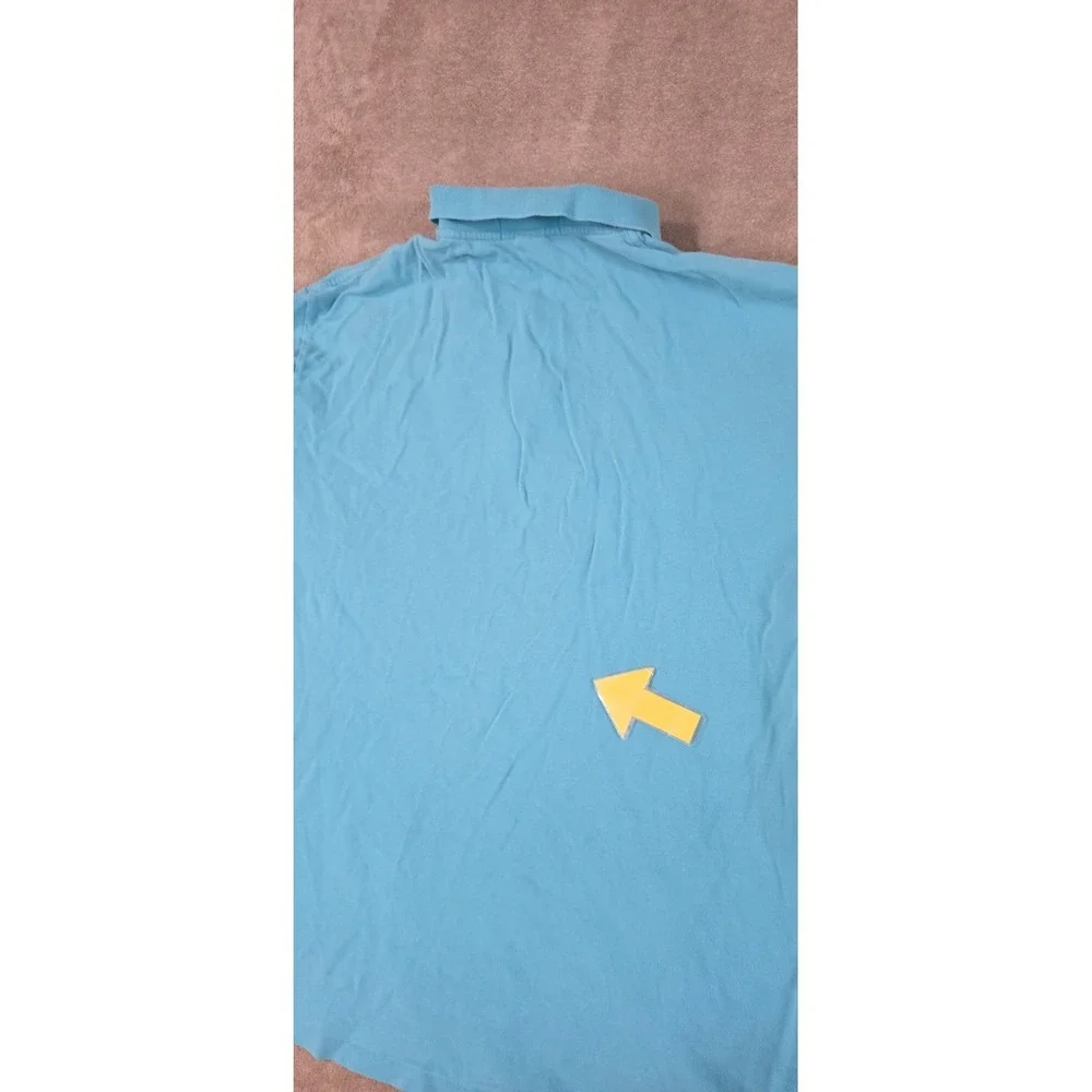 Vintage Polo Ralph Lauren Polo Shirt size XXL Light Blue Cotton Short Sleeve